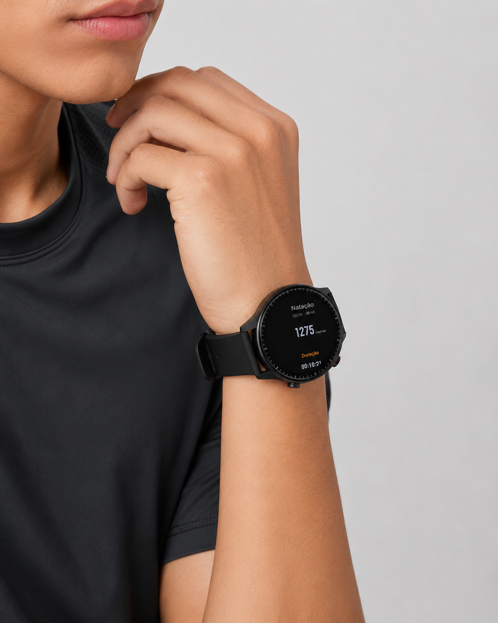 SwimTrack Pro Fitness Watch side view