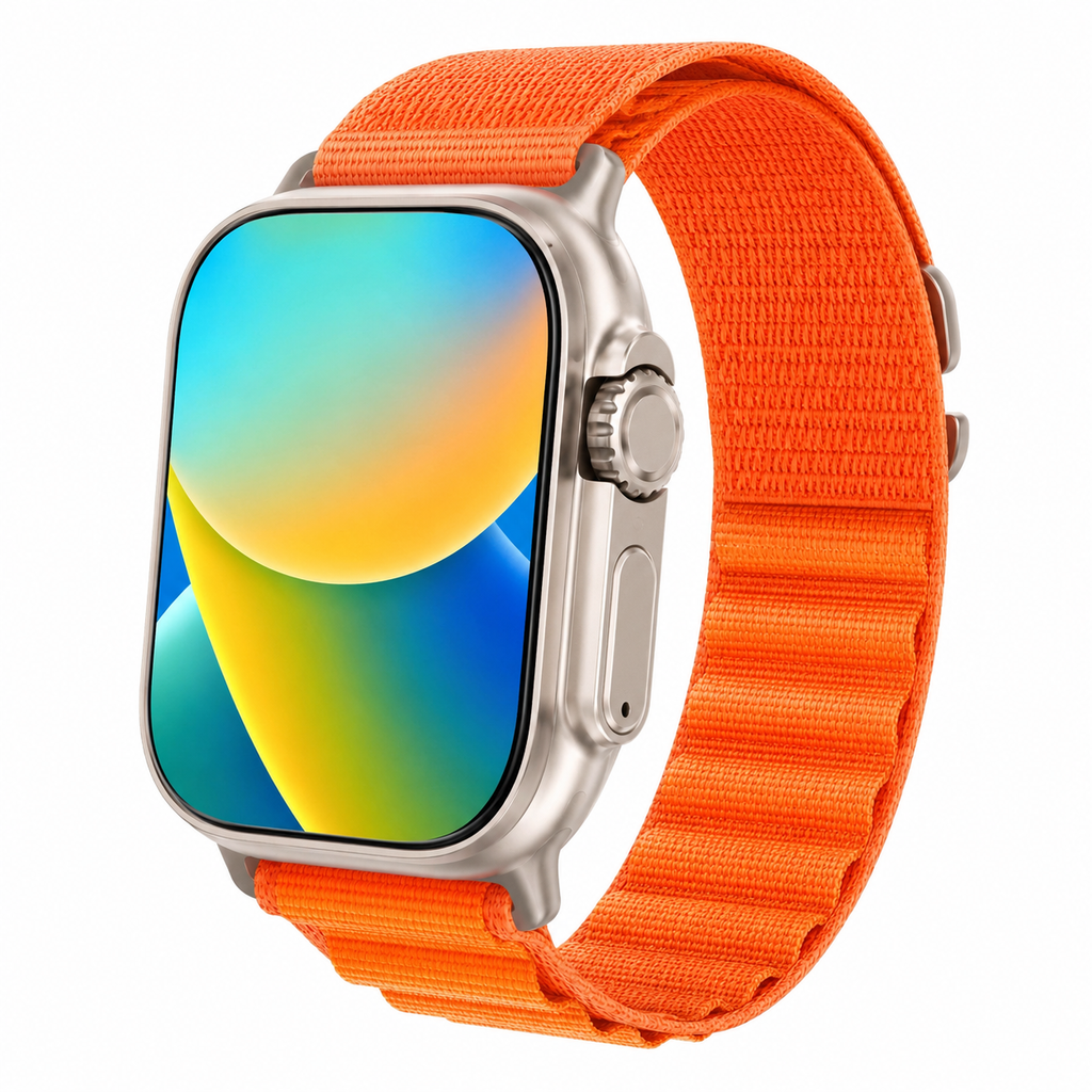 Vivid Orange Sport Smartwatch detail view