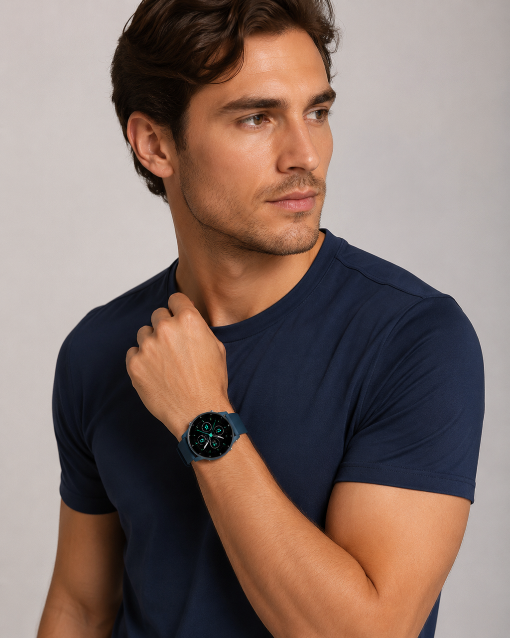 AeroFit Round Smartwatch front view