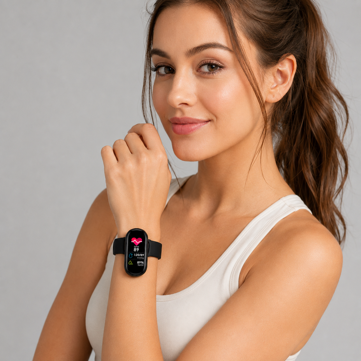 PulseTrack Health Fitness Band side view