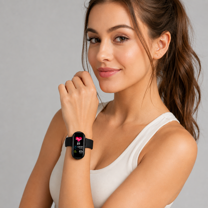 PulseTrack Health Fitness Band side view