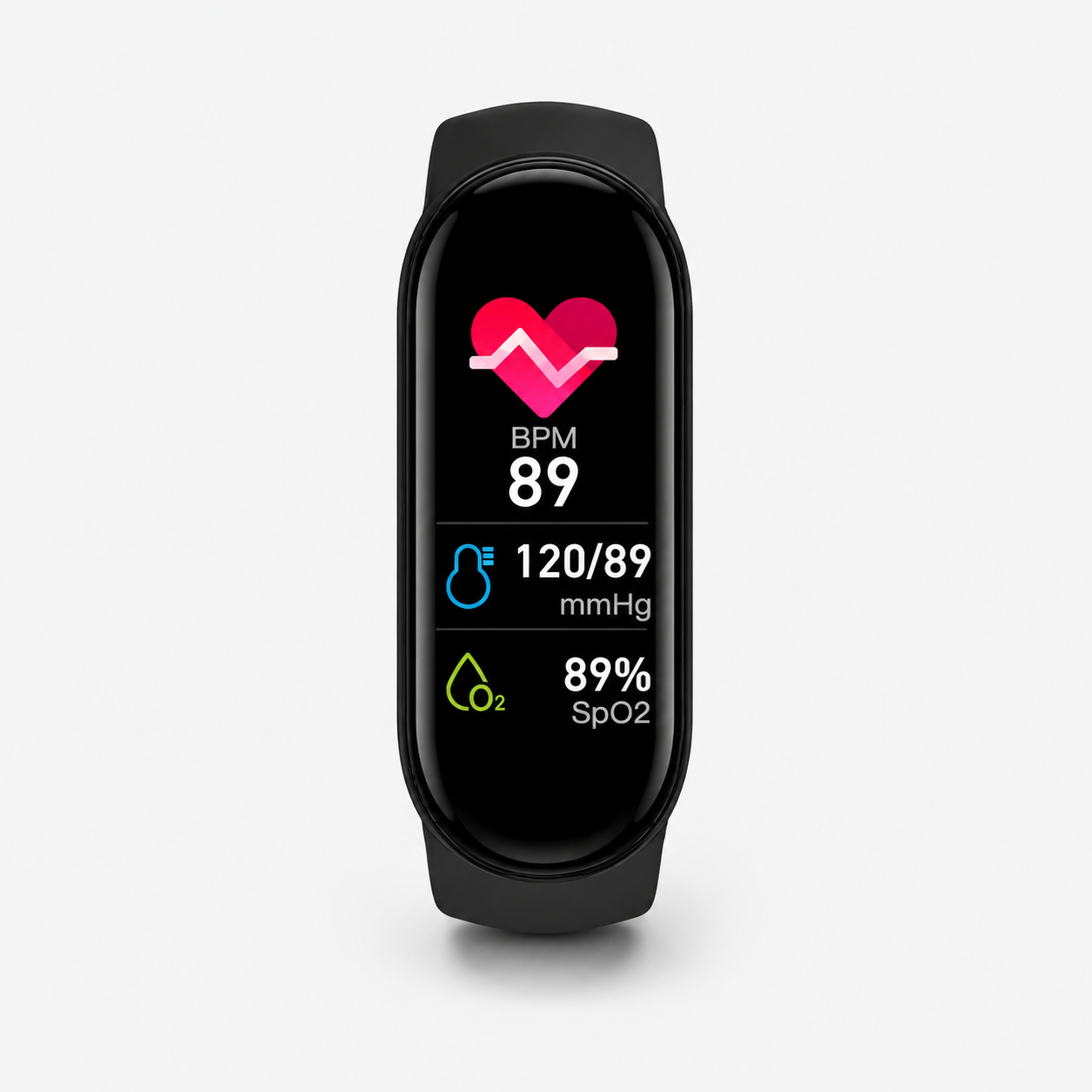 PulseTrack Health Fitness Band detail view