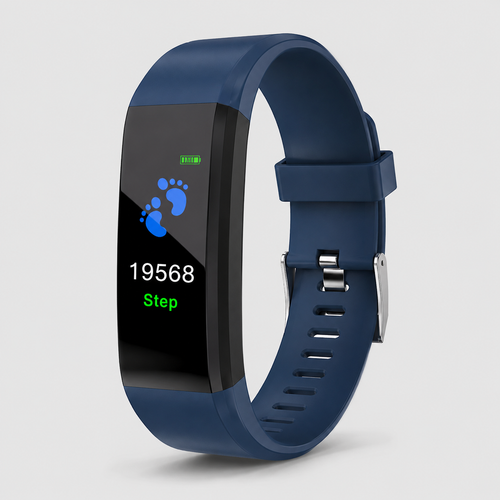 Blue Smart Fitness Band detail view