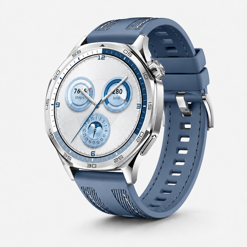 Blue amp Silver Smart Fitness Watch